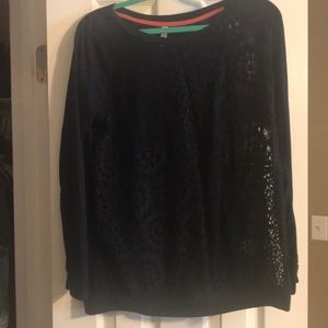 Xhilaration Navy lace top.